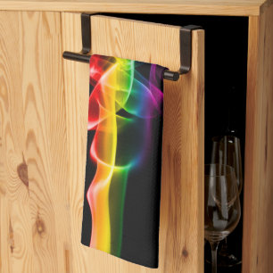 Linge De Cuisine SlipperyJoe's fumée vif arc-en-ciel célébré
