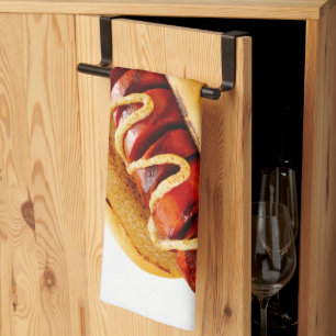 Linge De Cuisine SlipperyJoe's hot dog ambiance d'été BBQ niché dan
