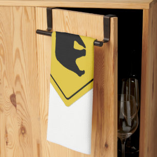Linge De Cuisine SlipperySignal de passage de l'ours de Joe silhoue
