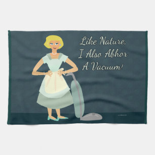 Linge De Cuisine Snarky Vacuum Chore Motto Kitsch Femme de maison