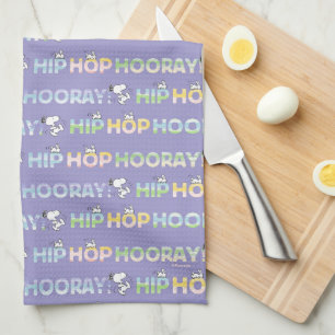 Linge De Cuisine Snoopy Hip hop Hooray Pâques