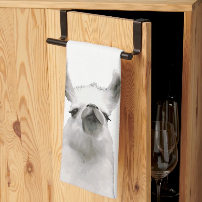 Linge De Cuisine Snooty Snobby Llama personnalisé (Pliage en tiers)