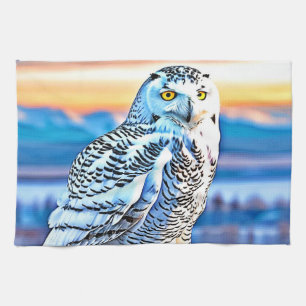 Linge De Cuisine Snowy Owl Majesty Design