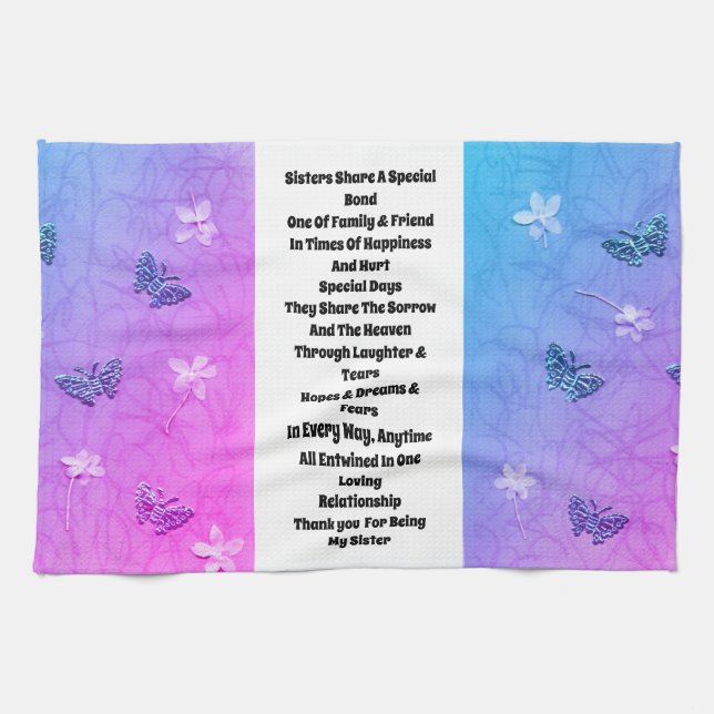 Linge De Cuisine Soeur embellie (Horizontal)