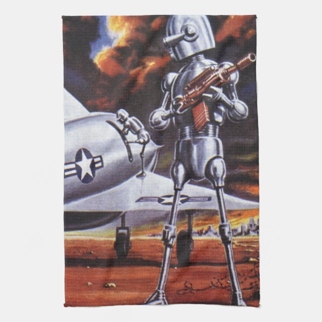 Linge De Cuisine Soldats de robots militaires de science-fiction vi (Vertical)