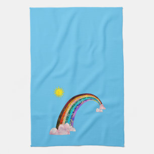 Linge De Cuisine Soleil et arc-en-ciel 2