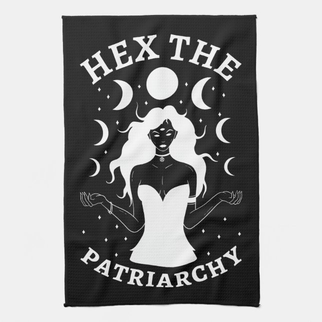 Linge De Cuisine Sorcière féministe - Hex le patriarcat II (Vertical)