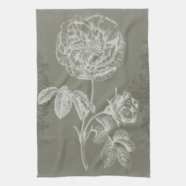 Linge De Cuisine Soulagement floral I (Vertical)