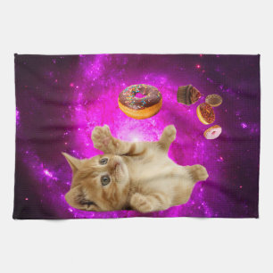 Linge De Cuisine Space cat et les beignets volants