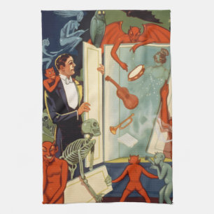 Linge De Cuisine Spectacle de magie vintage de Carter le Grand