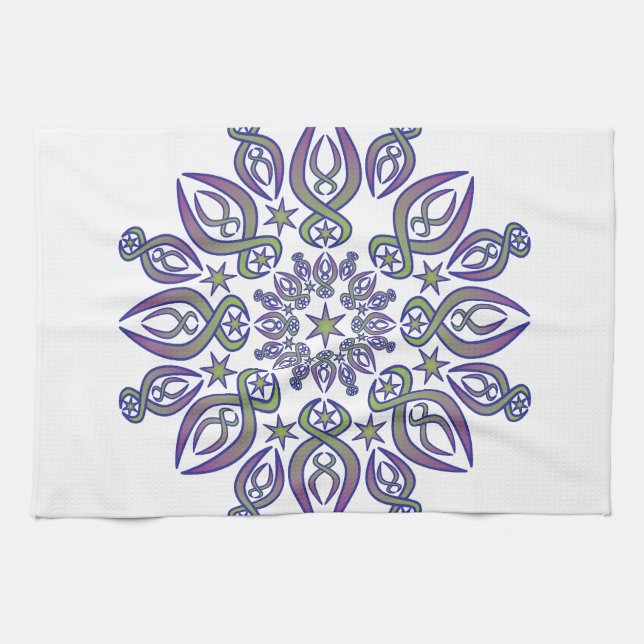 Linge De Cuisine Spikes bleus (Horizontal)