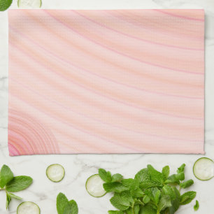 Linge De Cuisine Spirales Pastel Peach et Pink
