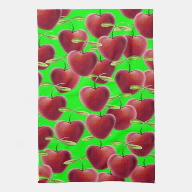 Linge De Cuisine Splash Lime Green (Vertical)