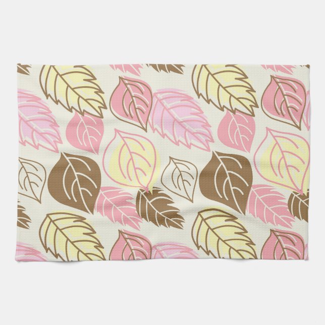 Linge De Cuisine Splendor d'automne : Motif sans feuille (Horizontal)