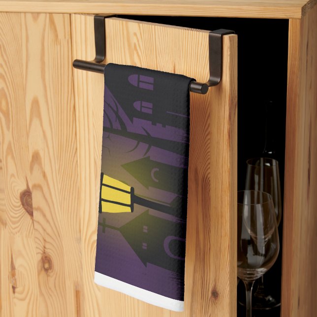 Linge De Cuisine Spooky Halloween  (Pliage en tiers)