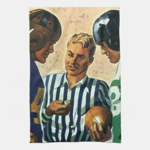 Linge De Cuisine Sports vintages, Football Arbitre Coin Toss