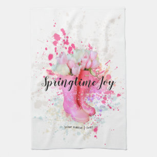 Linge De Cuisine Spring Color Splash Watercolor