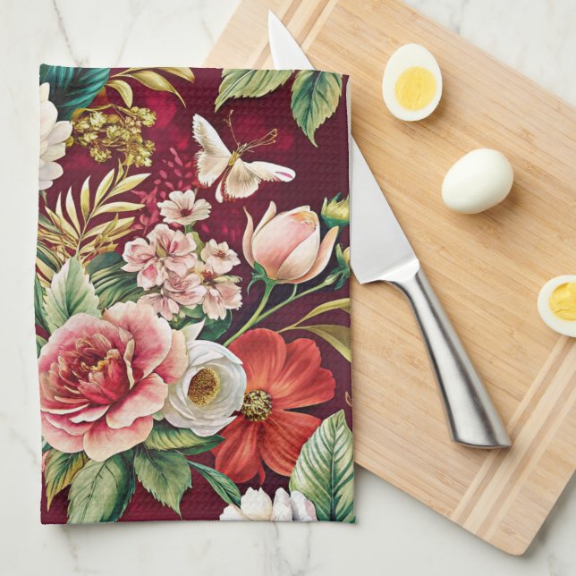 Linge De Cuisine Spring Florals  (Quart Plié)