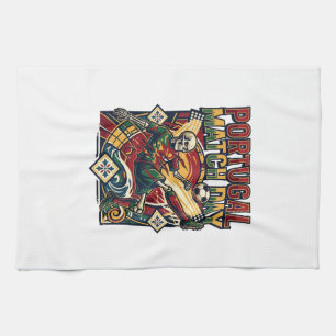 Linge De Cuisine Squelette de buteur jour de match Portugal Nations