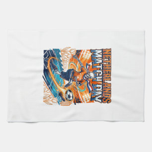 Linge De Cuisine Squelette de frappeur de jour de match des Pays-Ba