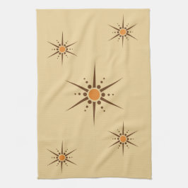 Linge De Cuisine Starburst moderne de la moitié du siècle