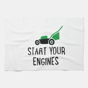 Linge De Cuisine Start your Engines Lawn Mower