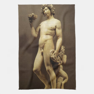 Linge De Cuisine Statue de la Renaissance vintage Bacchus par Miche