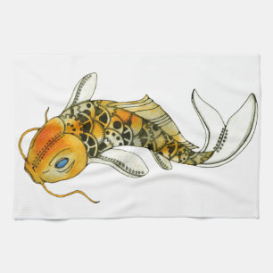 Linge De Cuisine Steampunk Koi