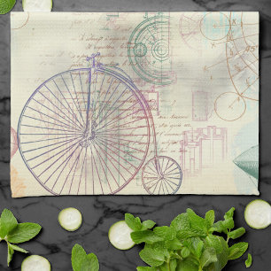 Linge De Cuisine Steampunk victorien Watercolor Grunge Pastel