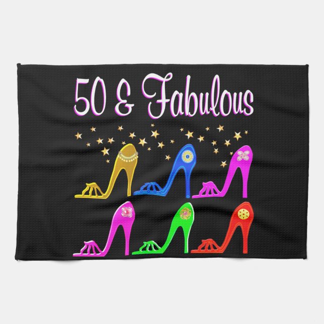 LINGE DE CUISINE STILETTO REINE DE 50 ANS (Horizontal)