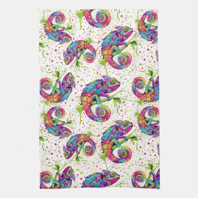 Linge De Cuisine Style d'aquarelle des teintures Chameleon (Vertical)