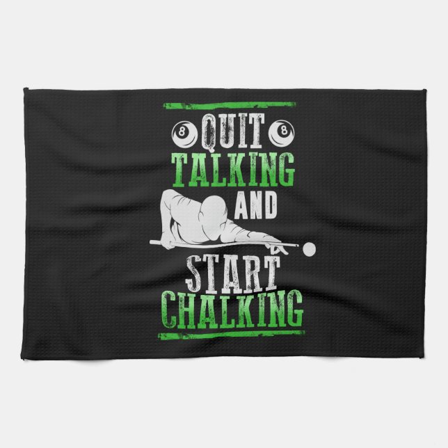 Linge De Cuisine Style de Billard (Horizontal)