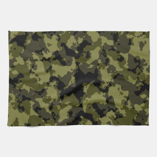 Linge De Cuisine Style militaire camouflage (Horizontal)