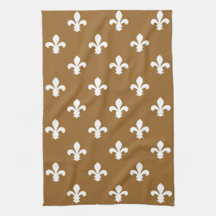 Linge De Cuisine Sucre brun Southern Cottage Fleur de Lys