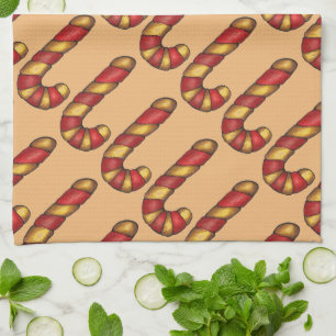 Linge De Cuisine Sucre de canne de Noël Peppermint Twist Cookies