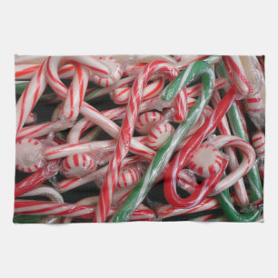 Linge De Cuisine Sucres de canne et menthe de Noël
