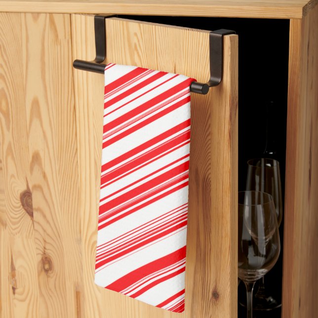 Linge De Cuisine Sucres de canne Noël Rouge Blanc Vacances 4Lyn (Pliage en tiers)