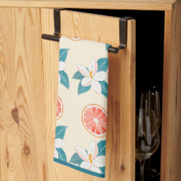 Linge De Cuisine Summer Floral Grapefruit – Coastal Citrus Design