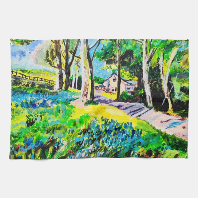 Linge De Cuisine Summer house art design kitchen towel (Horizontal)