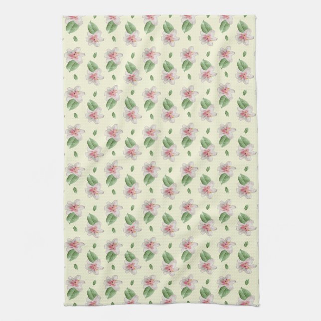 Linge De Cuisine Summer Lily Floral Seamless Pattern (Vertical)