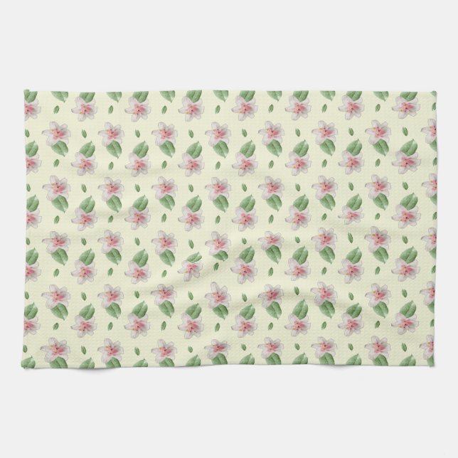 Linge De Cuisine Summer Lily Floral Seamless Pattern (Horizontal)