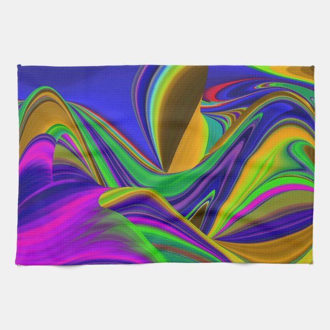 Linge De Cuisine Summerrainbow, Rainbowart 3D Abstrait (Horizontal)