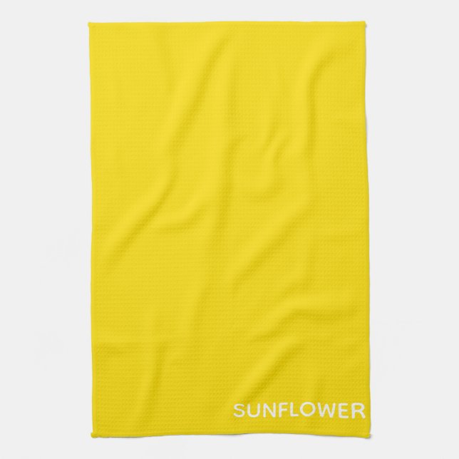 Linge De Cuisine Sunflower Yellow Colour Name (Vertical)