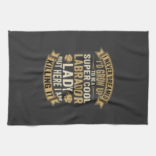 Linge De Cuisine Super Cool Labrador Lady Chienne Amoureuse