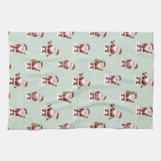 Linge De Cuisine Sweet Snowy Santa Holiday Kitchen Towel