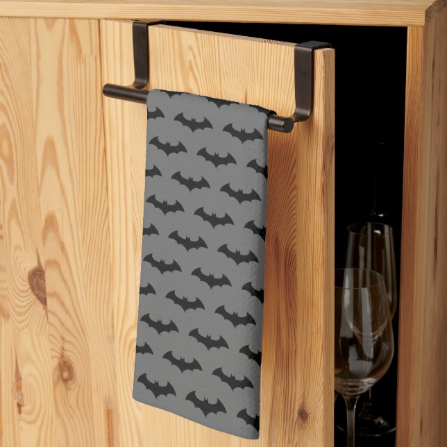 Linge De Cuisine Symbole Batman | Logo Simple Bat Silhouette (Pliage en tiers)