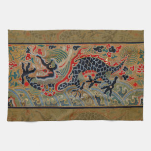 Linge De Cuisine Symbole dragon chinois Antique asiatique