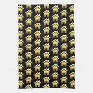 Linge De Cuisine Symbole Elegant Gold House Motif immobilier