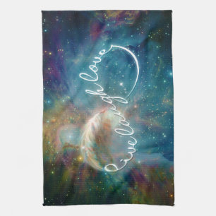 Linge De Cuisine Symbole infinité de "Live Laugh Love" mystique