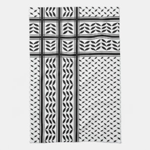 Linge De Cuisine Symbole Keffiyeh de la Palestine Motif de résistan